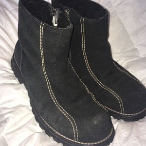 Ugg black suede winter boot